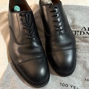 Allen Edmonds “Park Avenue” Black Calfskin Cap-Toe Balmoral Oxford Dress Shoes